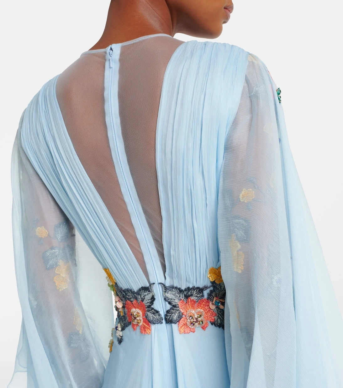 Costarellos - Floral silk gown