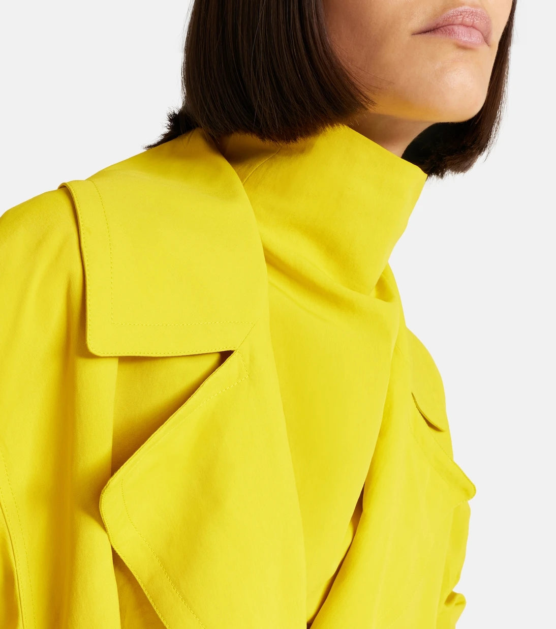 Alaïa - Büyük beden poplin trençkot