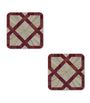 Hestia Set of 2 Arabesque Square Coasters
