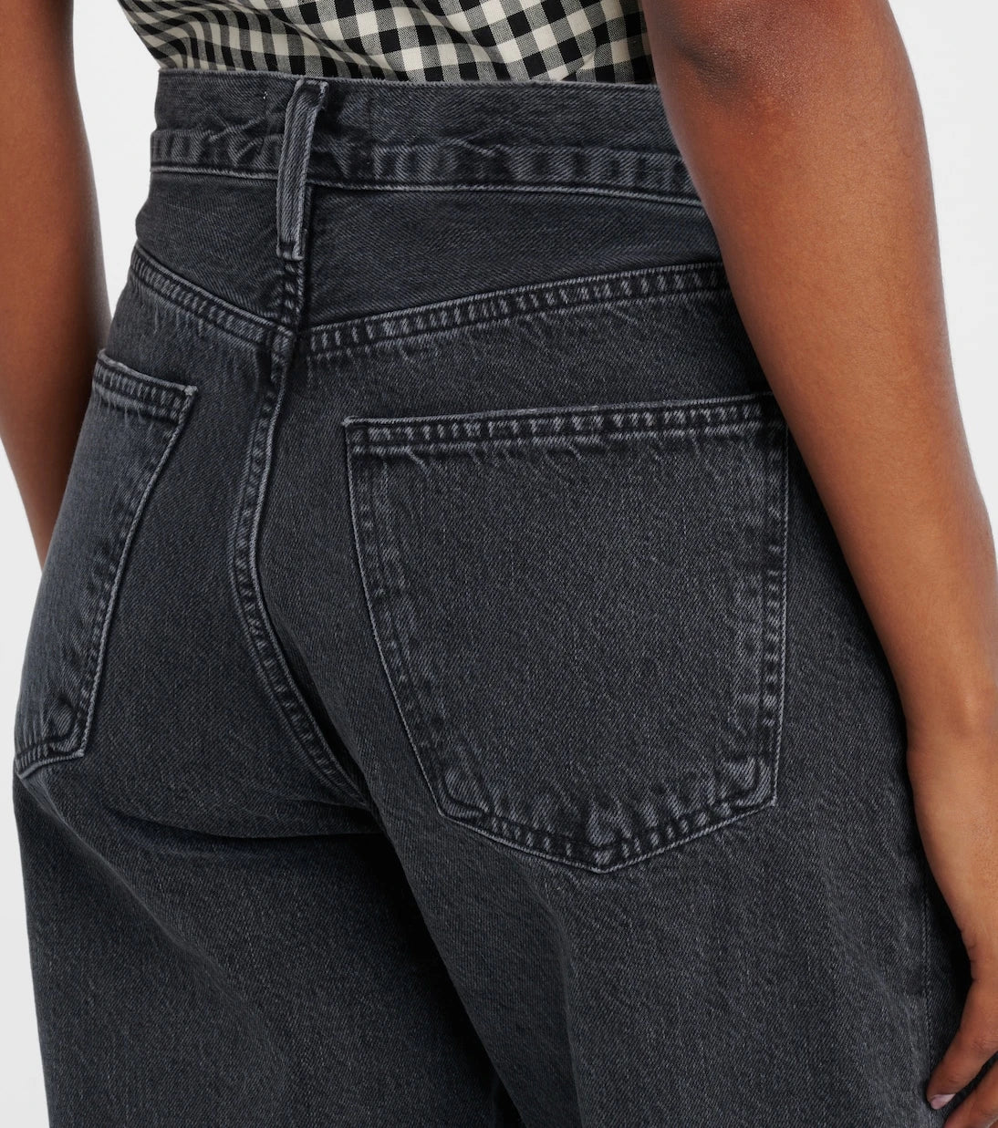 Agolde - Arc cropped mid-rise wide-leg jeans