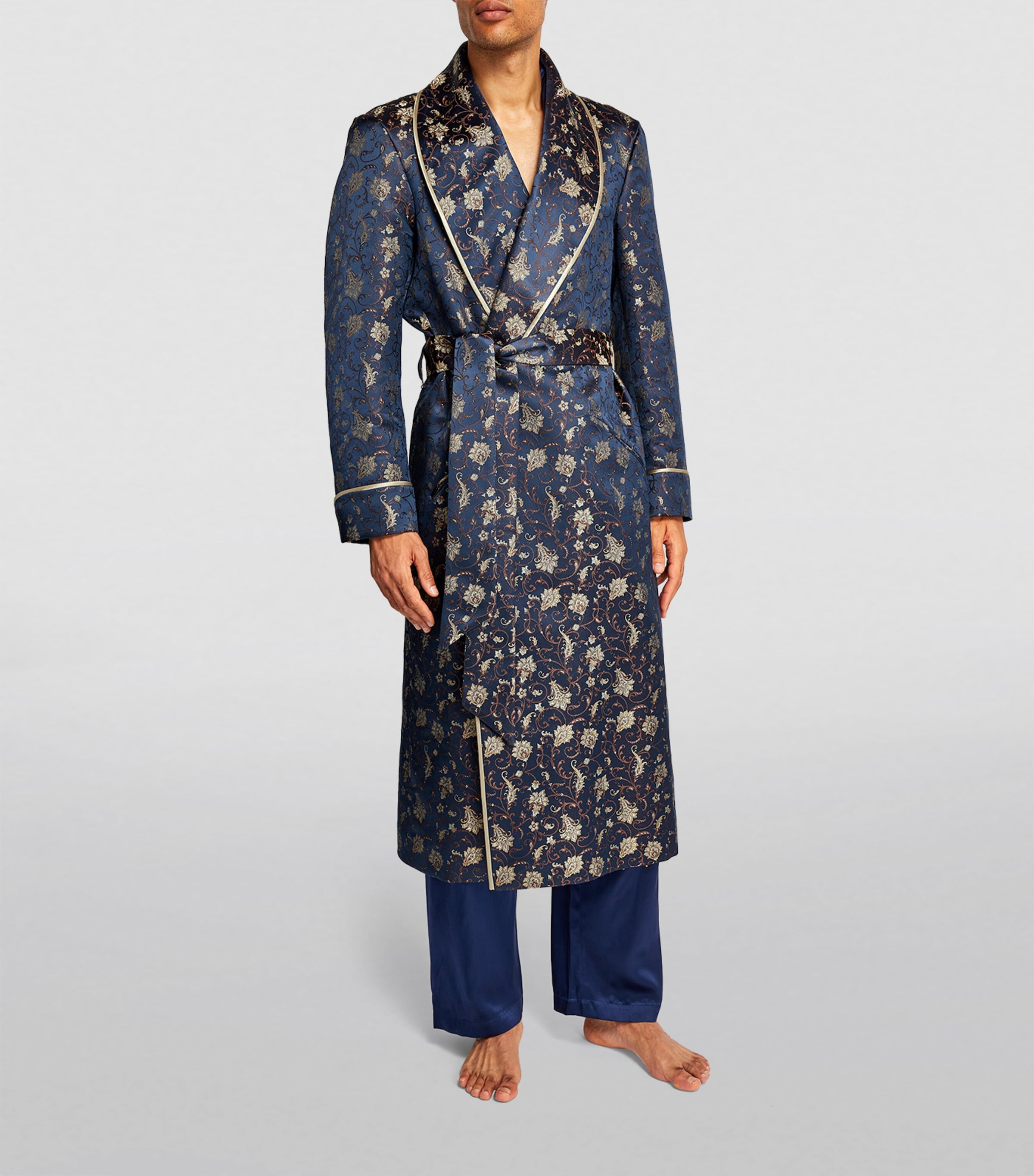 Silk Paisley-Jacquard Robe