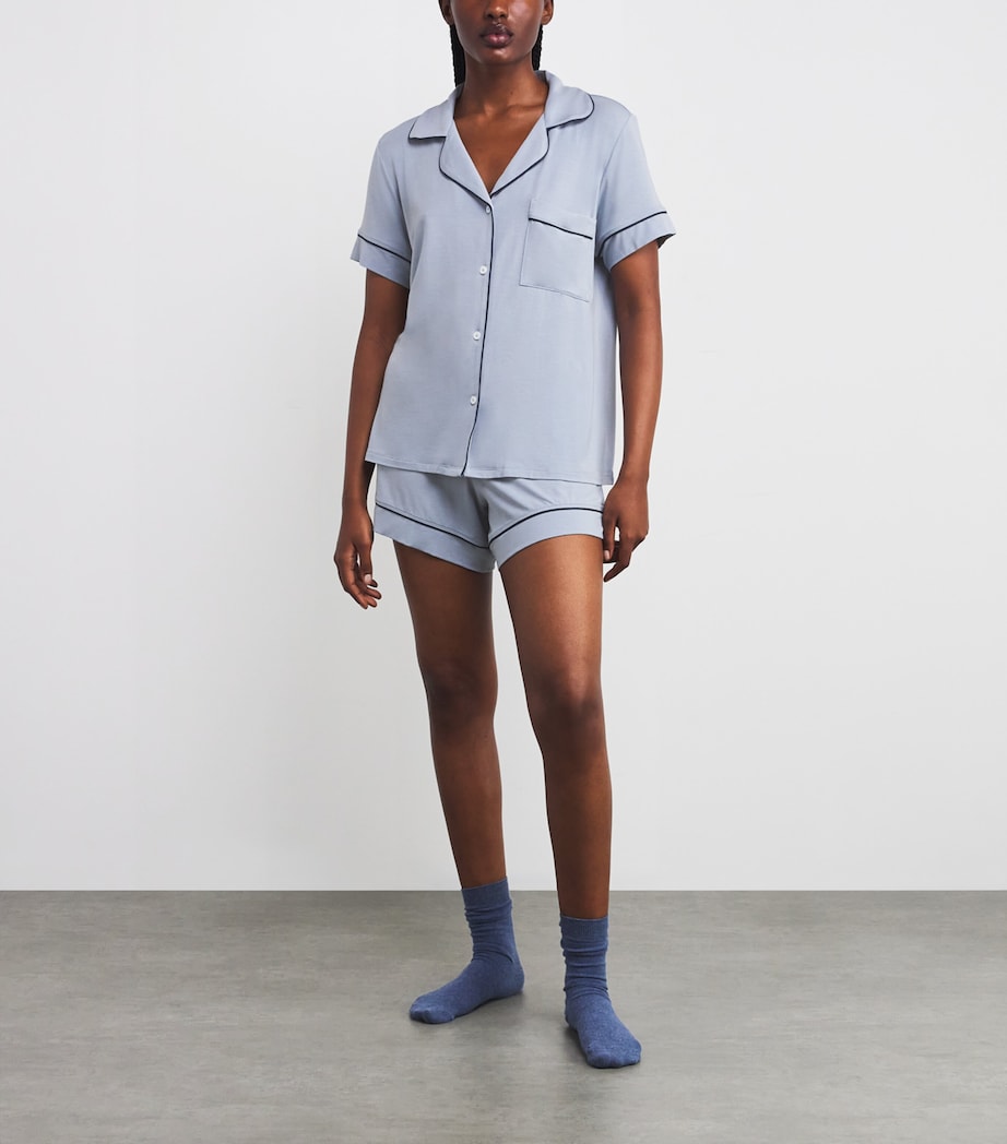 Gisele Short Pyjama Set GRAY DAWN/NAVY