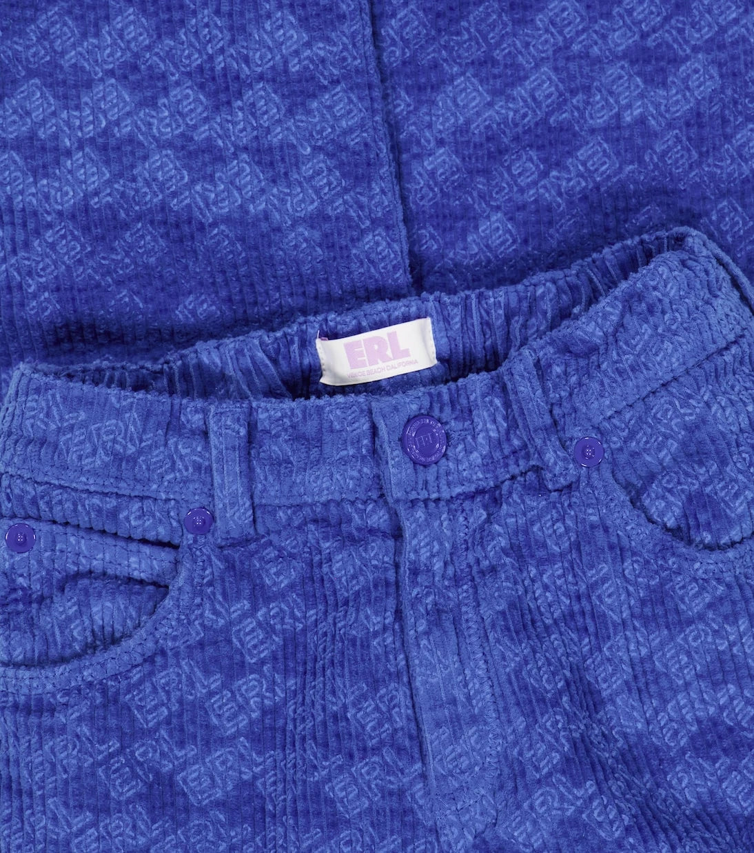 ERL Kids - Logo cotton corduroy pants