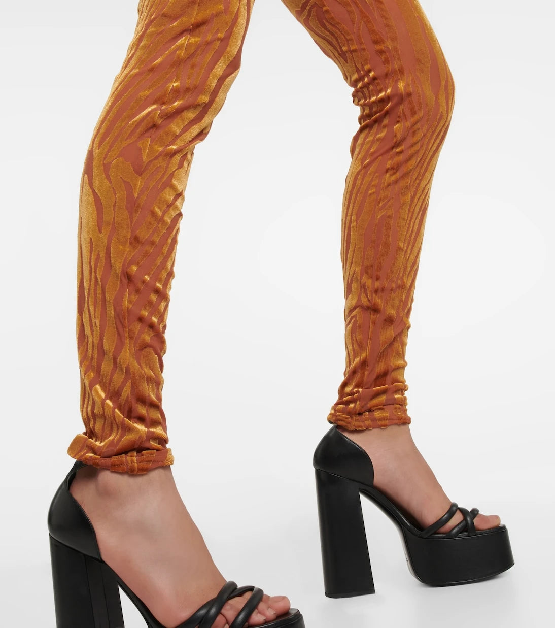 Alex Perry - Benton devoré zebra-print catsuit