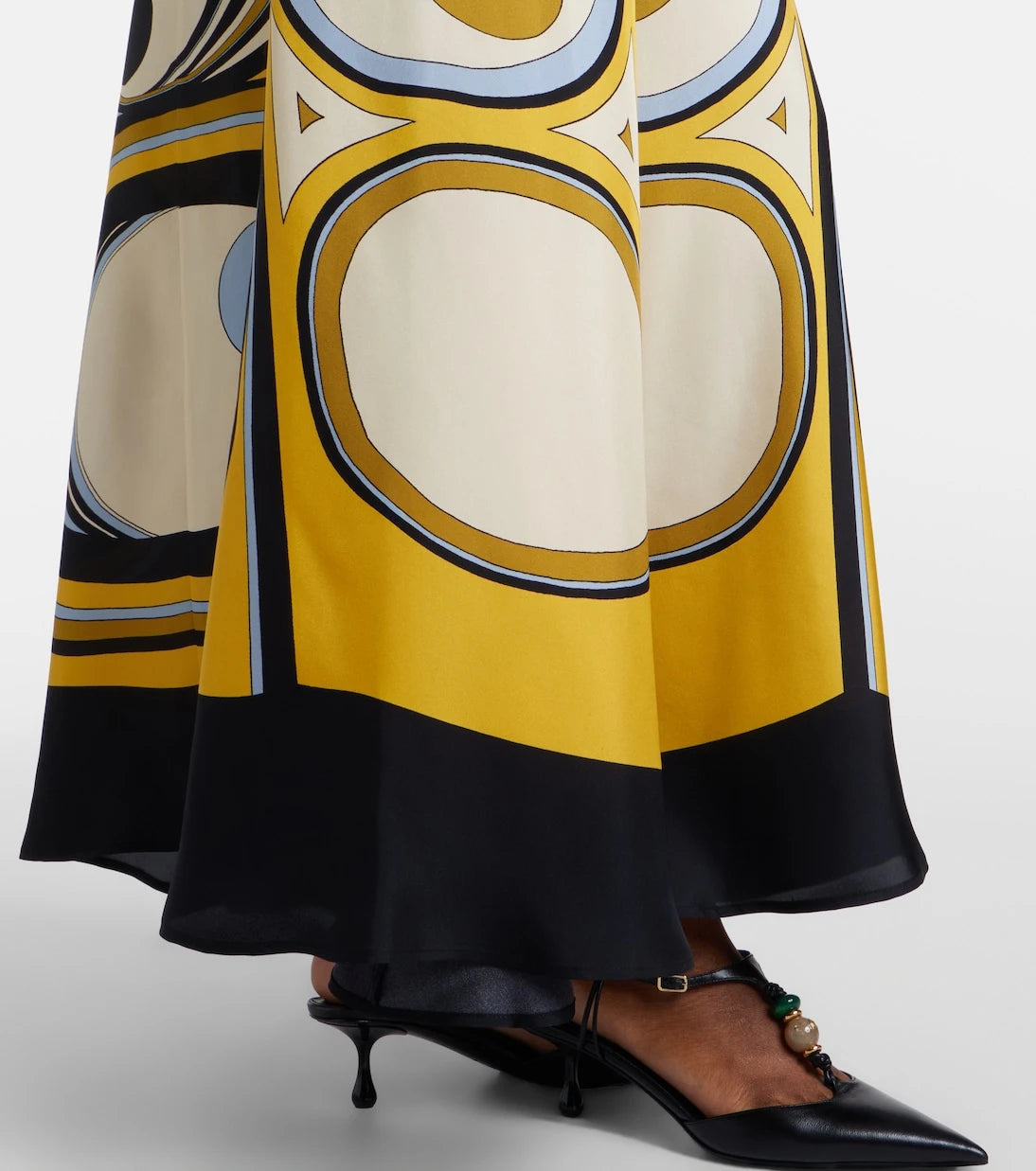 La DoubleJ - Muumuu printed silk twill maxi dress