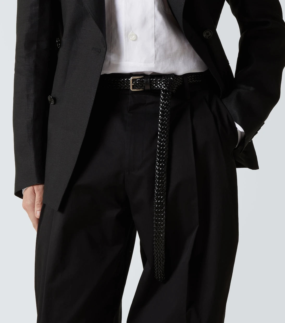 Dolce&Gabbana - Braided leather belt