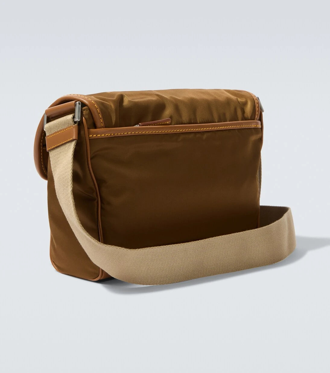 Prada - Re-Nylon leather-trimmed shoulder bag