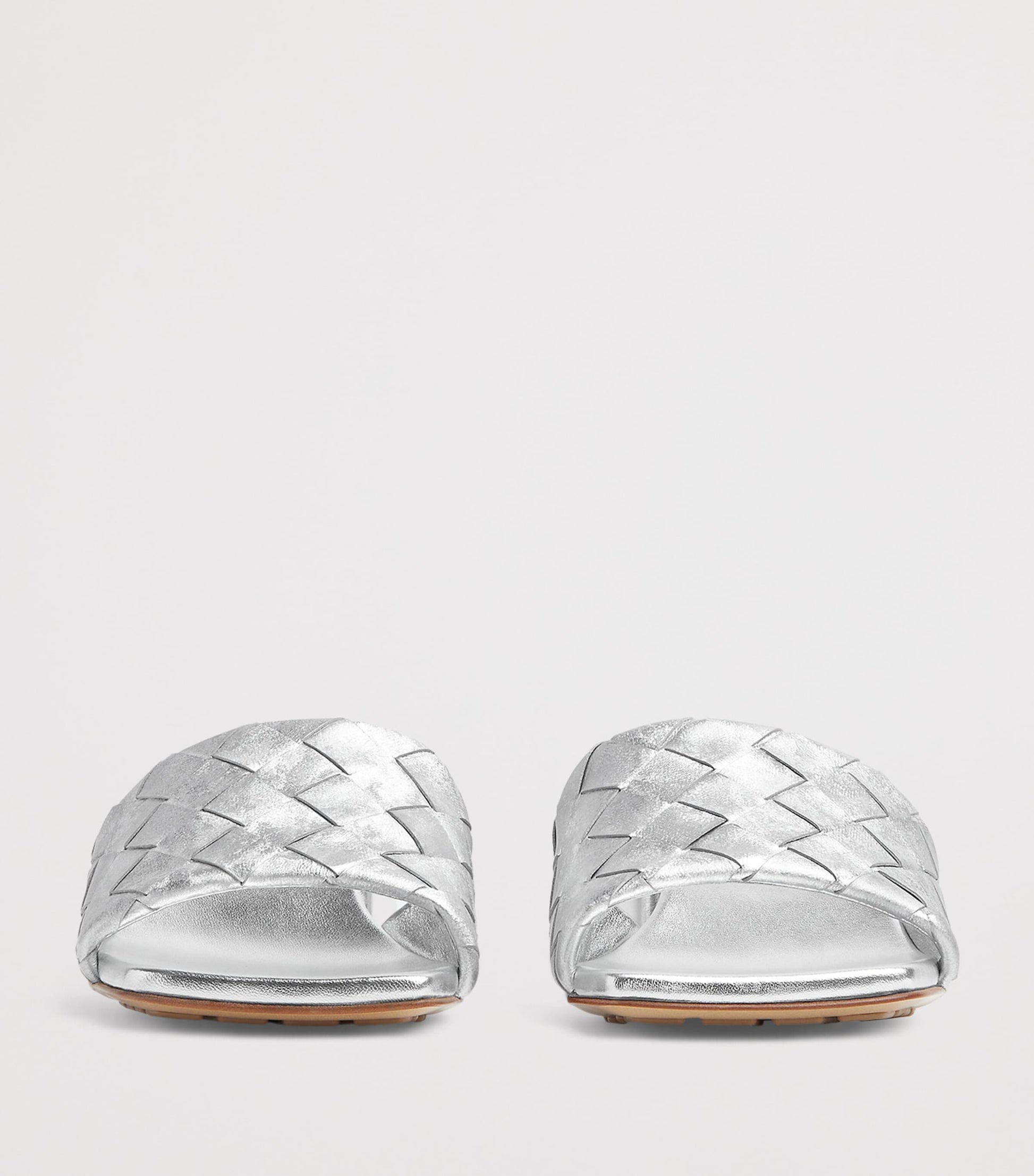 Metallic Leather Parco Mules 45