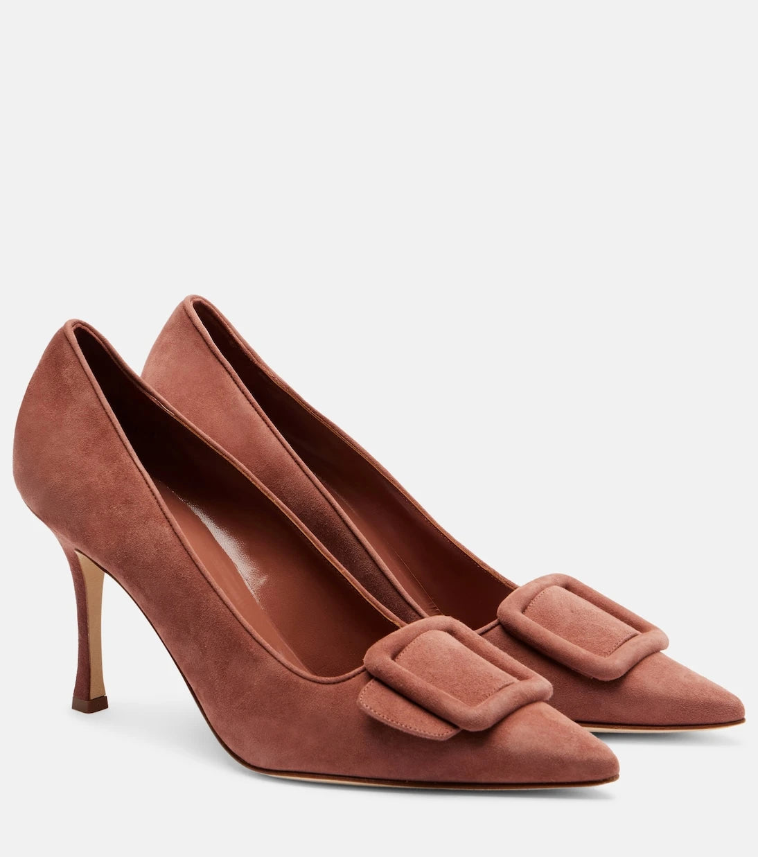 Manolo Blahnik - Maysale 90 suede pumps