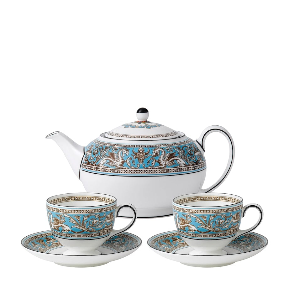 Florentine Turquoise Tea Set