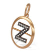 Annoushka Yellow Gold and Diamond Initial Z Pendant