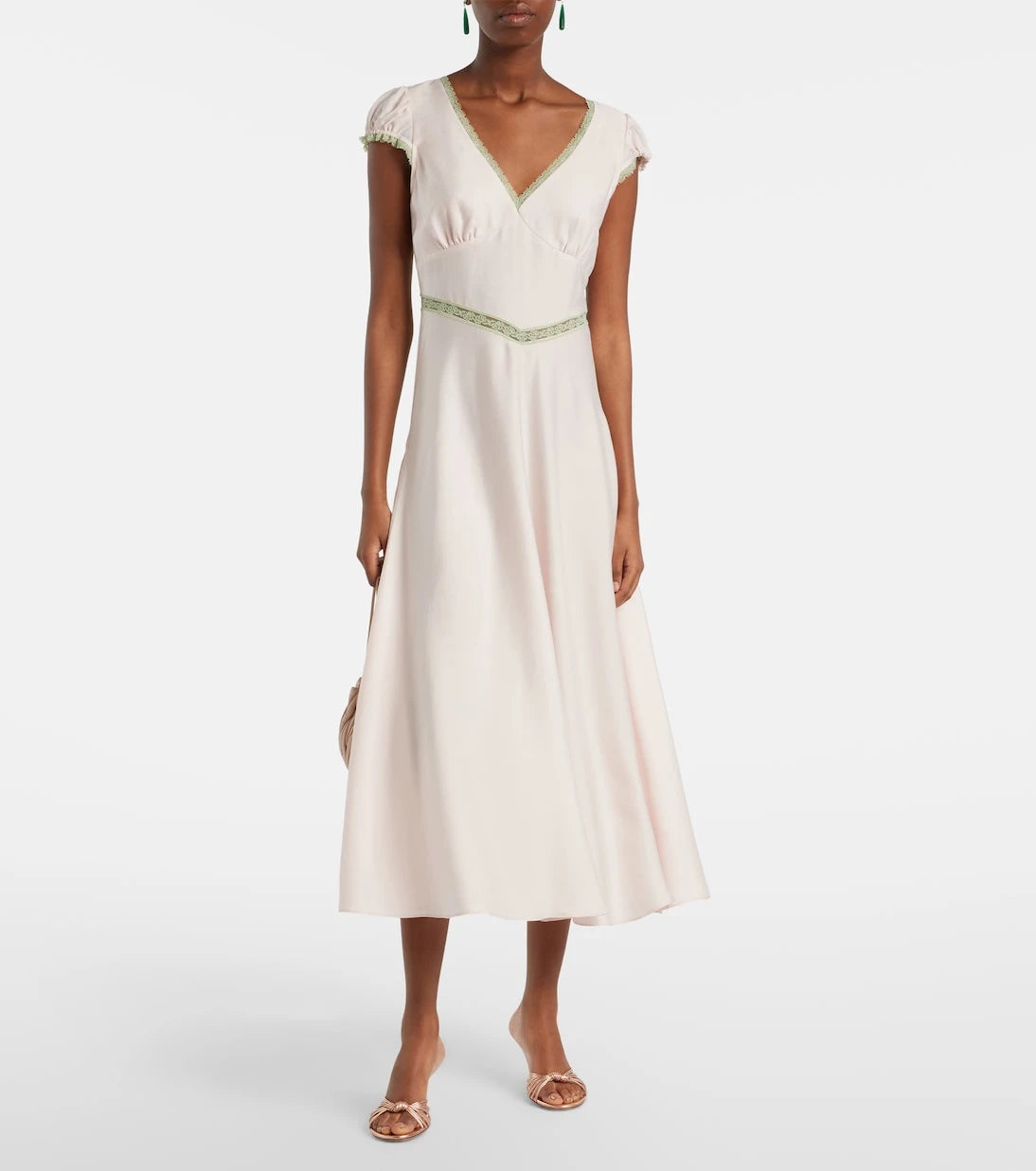 Posse - Perla lace-trimmed midi dress