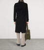 Burberry Black Long Kensington Heritage Trench Coat