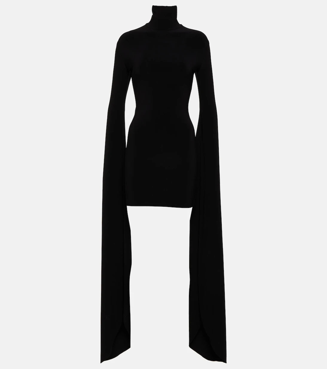 Norma Kamali - High-neck jersey minidress