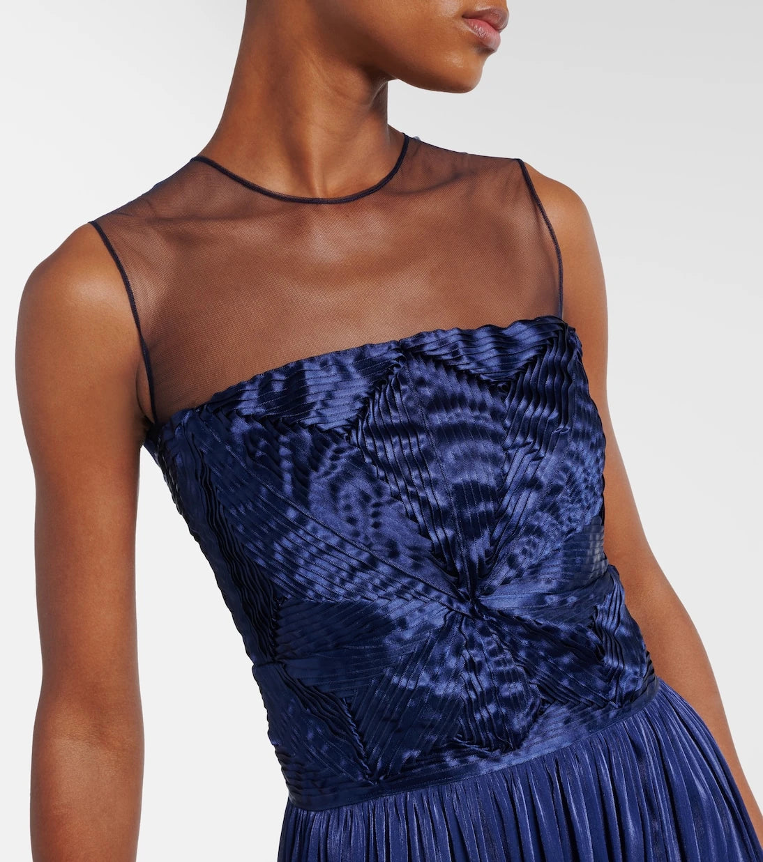 Costarellos - Pleated gown