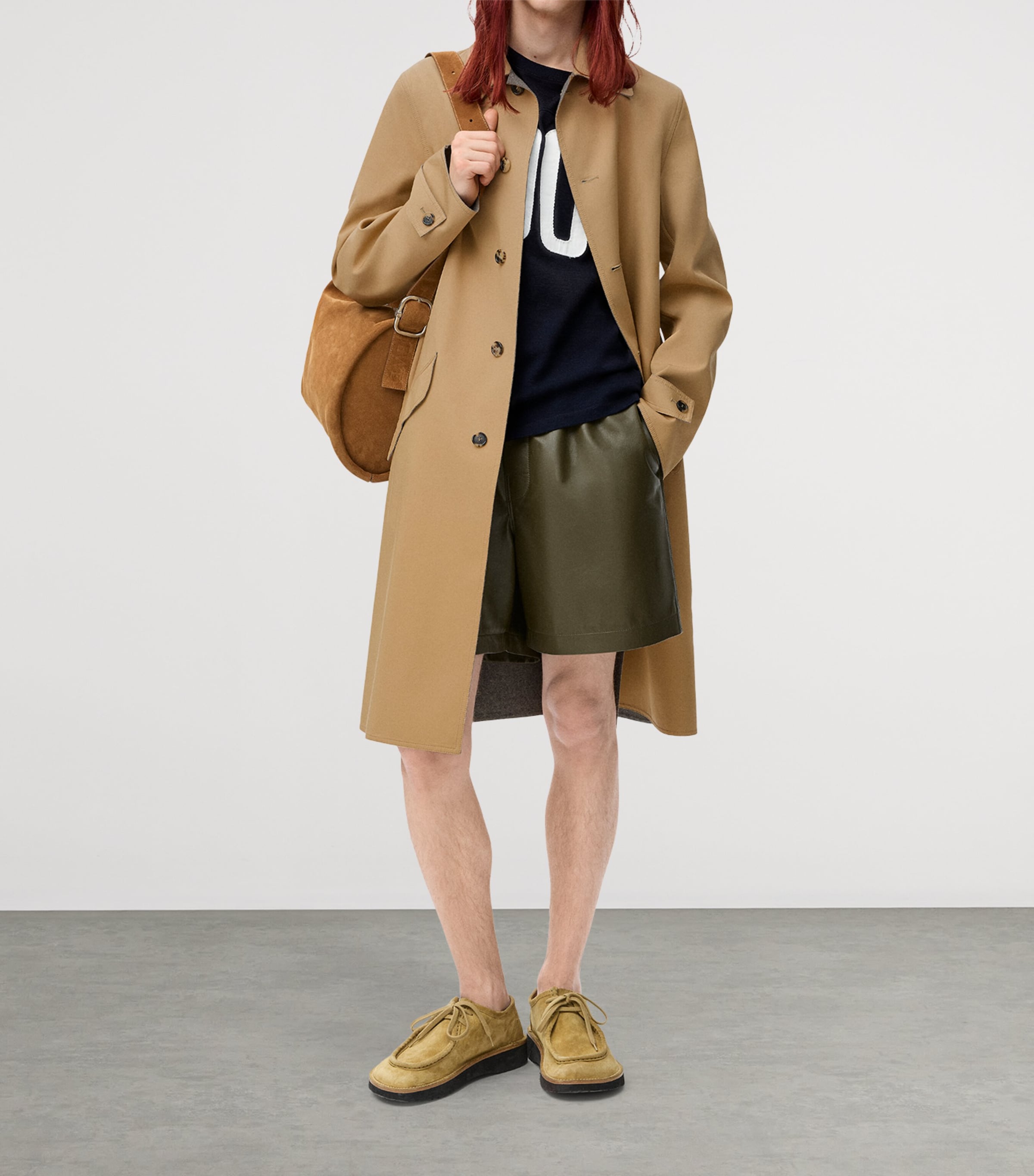 LOEWE Leather Shorts