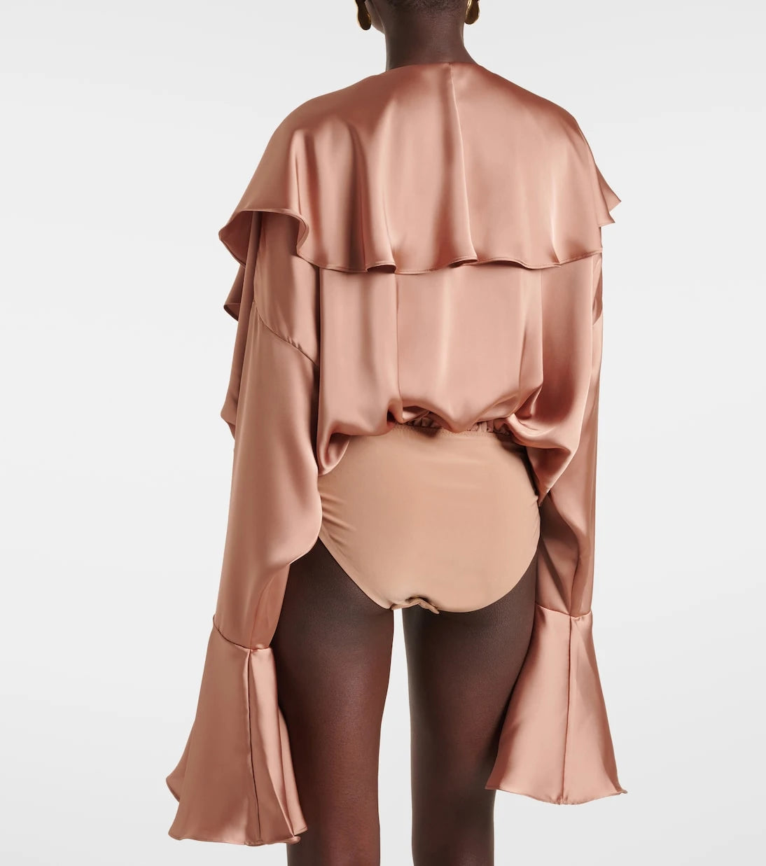 Norma Kamali - Ruffled bodysuit