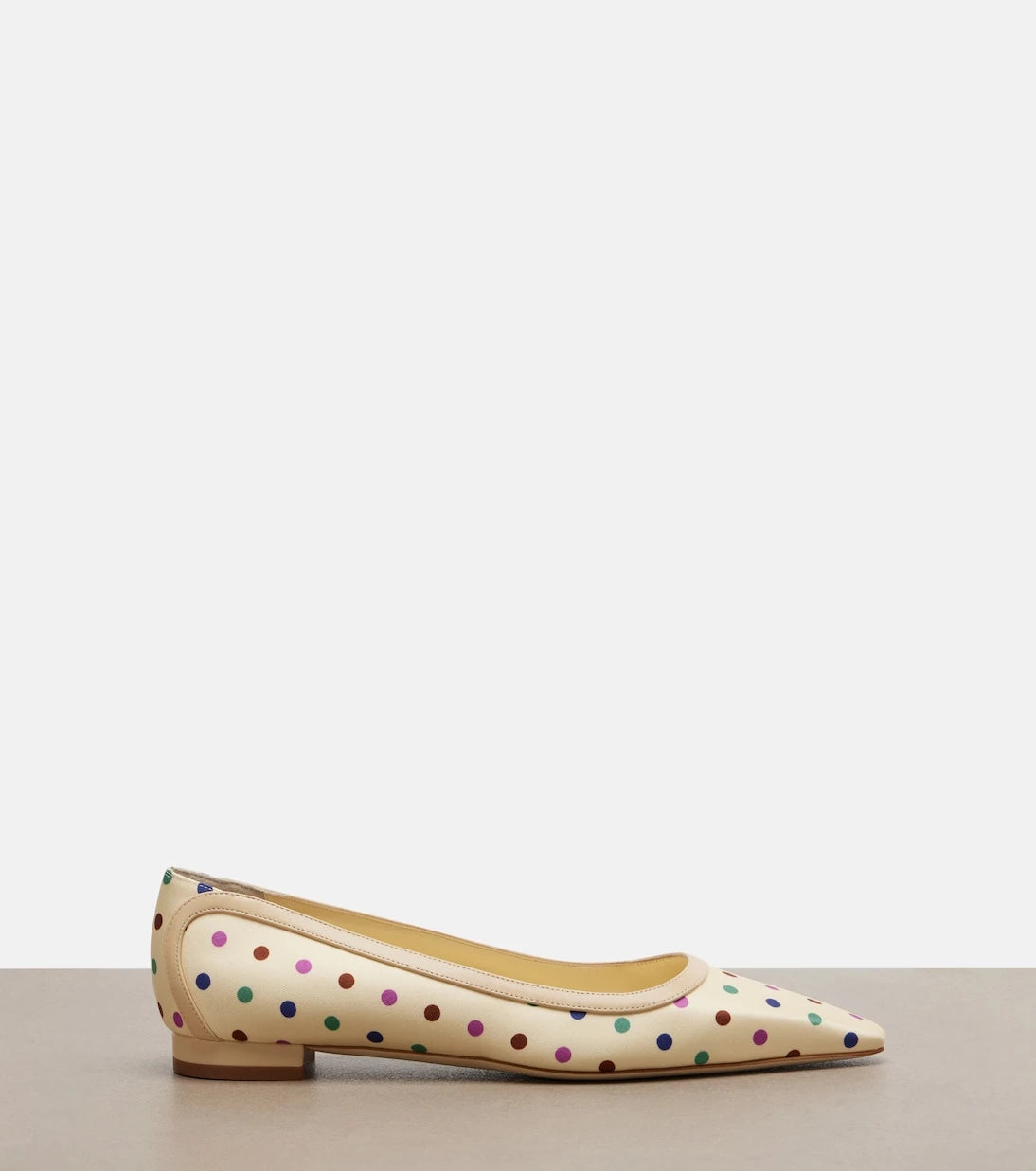 Manolo Blahnik - Filotas leather-trimmed polka-dot ballet flats