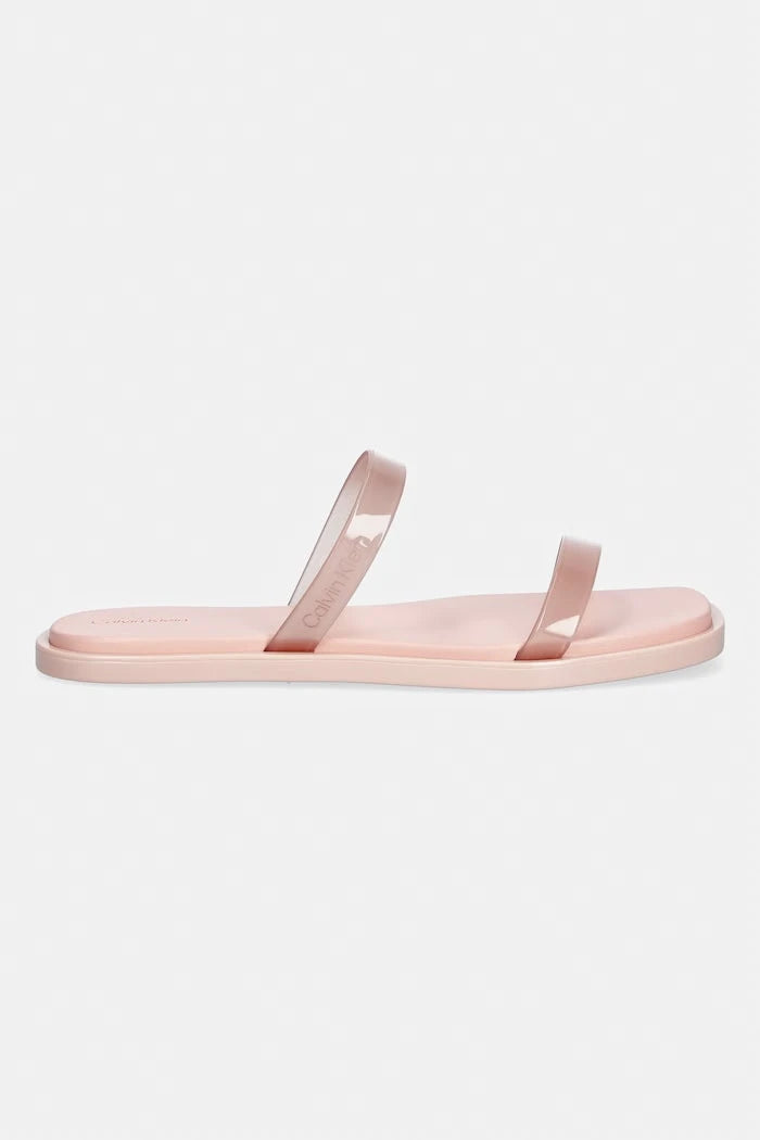 Calvin Klein kadın JELLY SNDL DOUB BAR SHINY ST TPU çehli