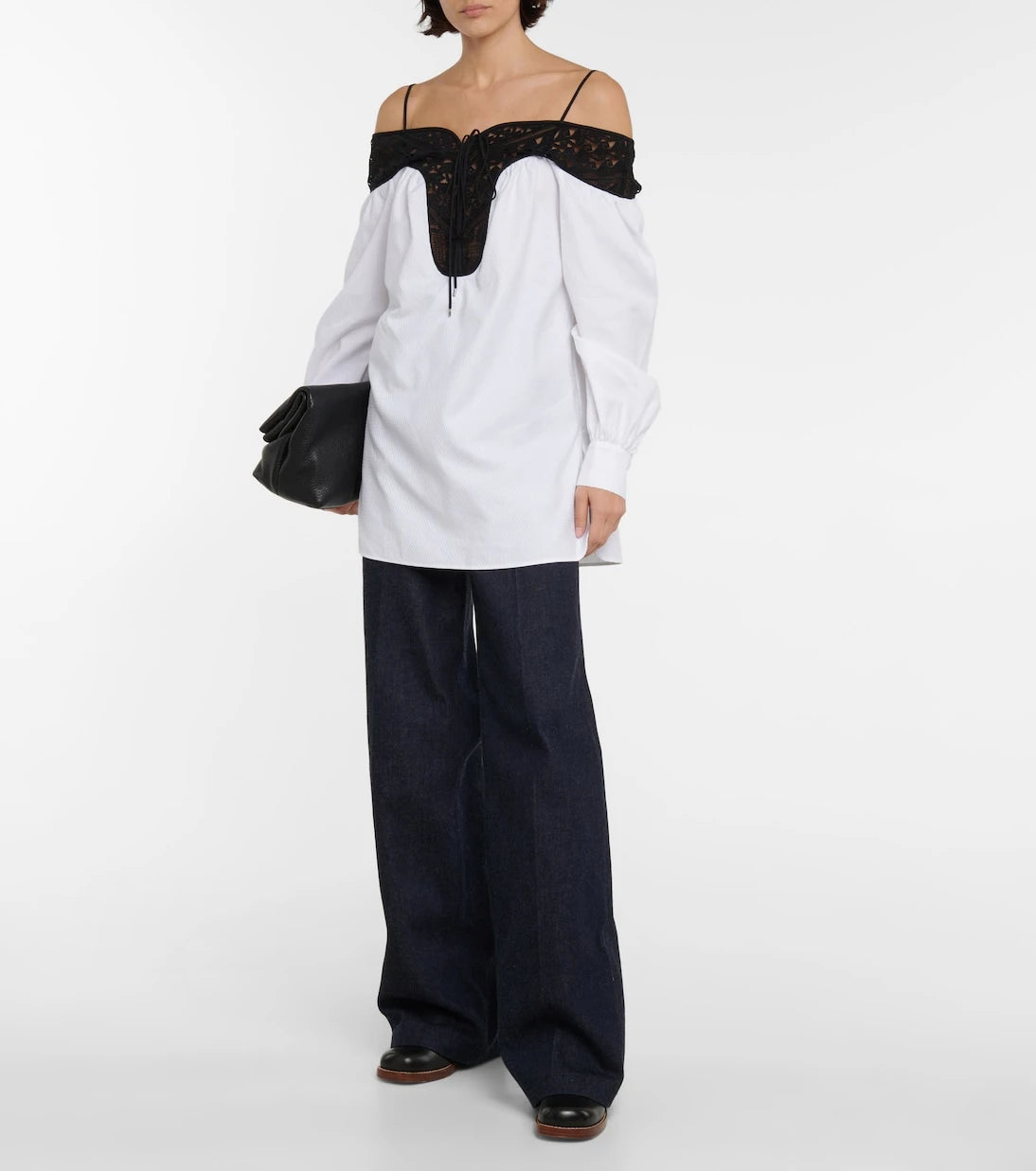 Gabriela Hearst - Augustin lace-trimmed blouse
