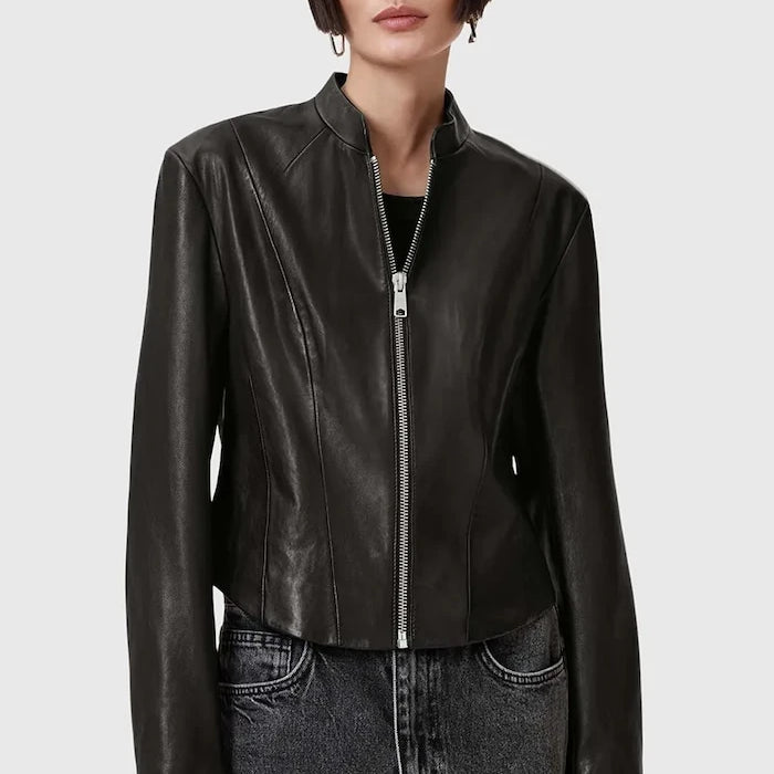 Кожено яке AllSaints SADLER