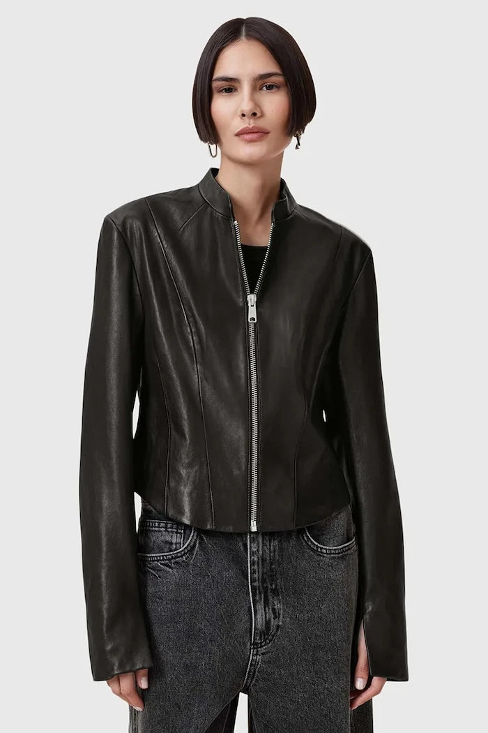 Кожено яке AllSaints SADLER
