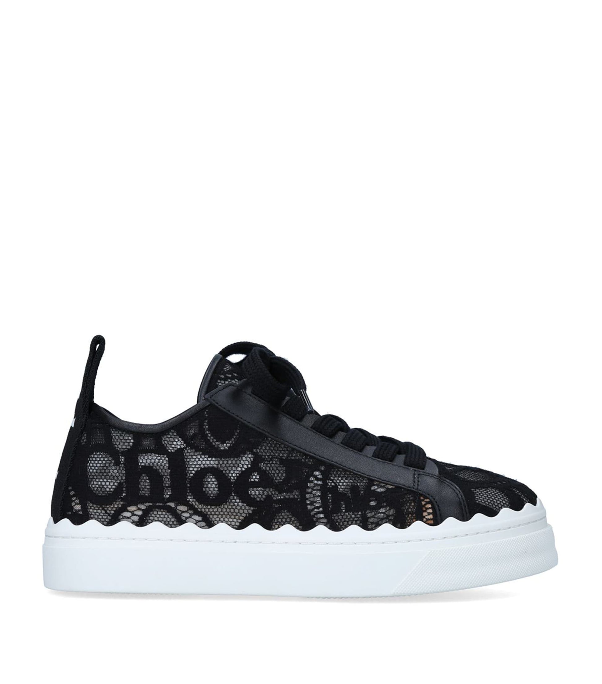 Chloé Black Lace Lauren Sneakers