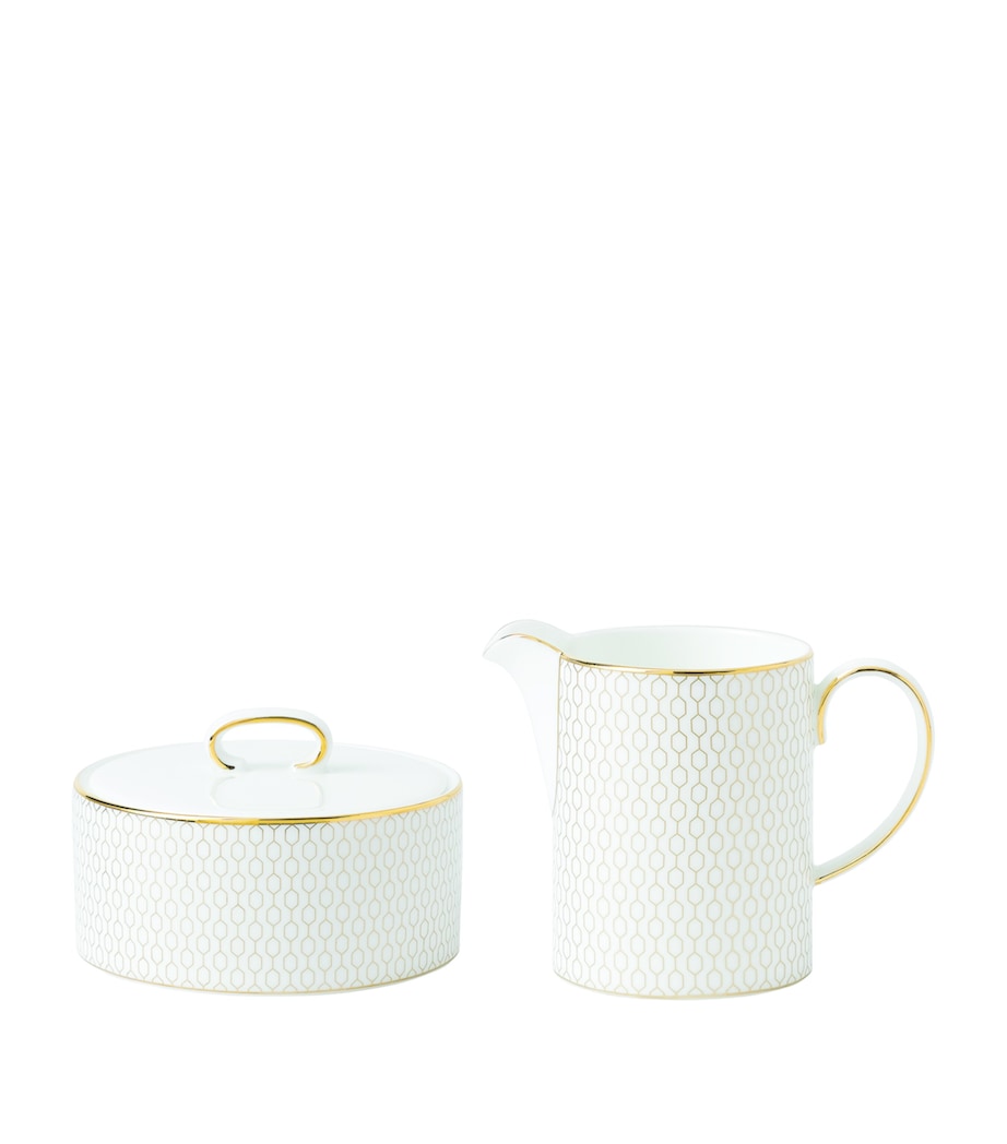 Gio Gold Sugar Pot and Milk Jug Set