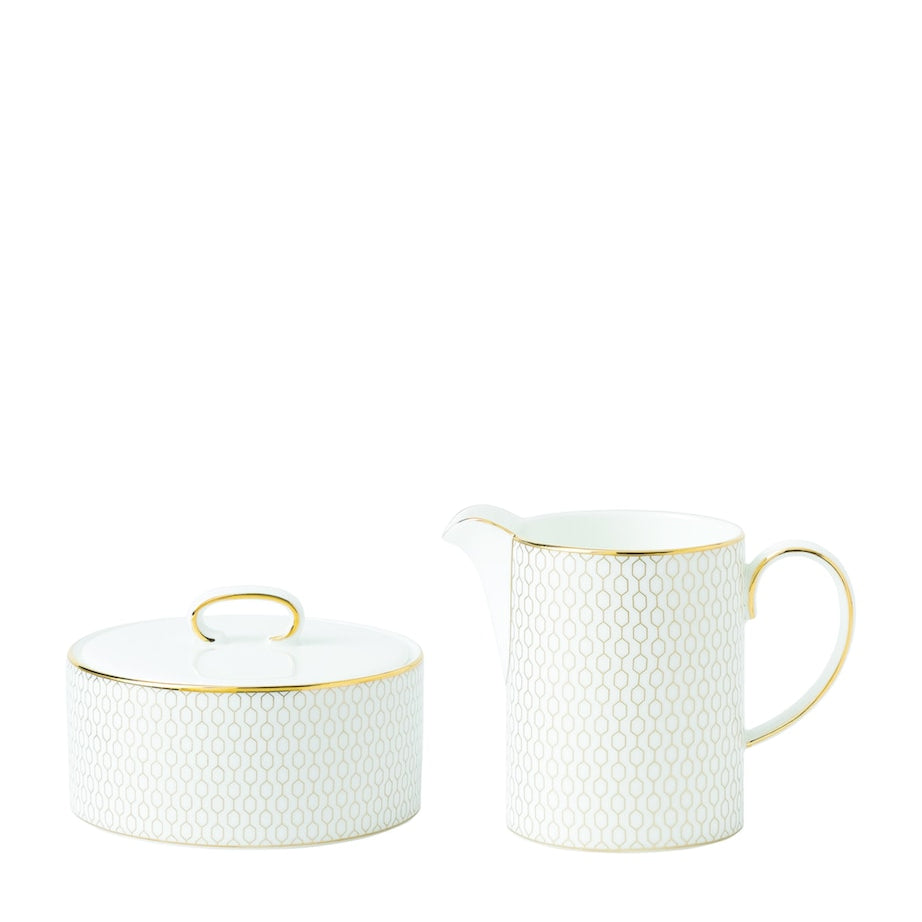 Gio Gold Sugar Pot and Milk Jug Set