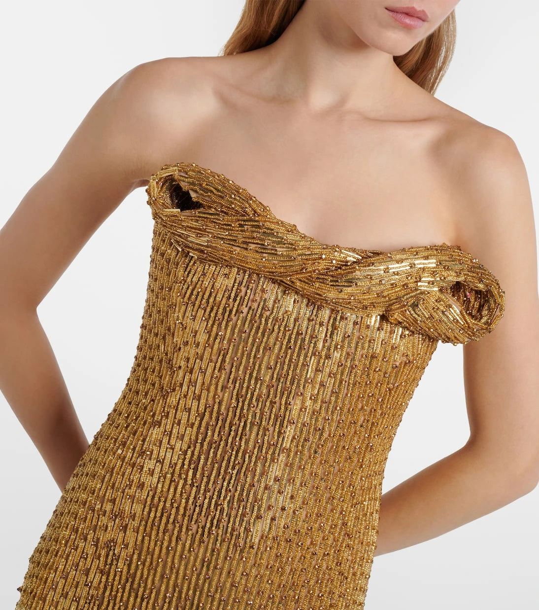 Rachel Gilbert - Rosalie embellished bustier gown