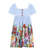 Dolce & Gabbana Kids Stripe Floral Dress (8-12+ Years)