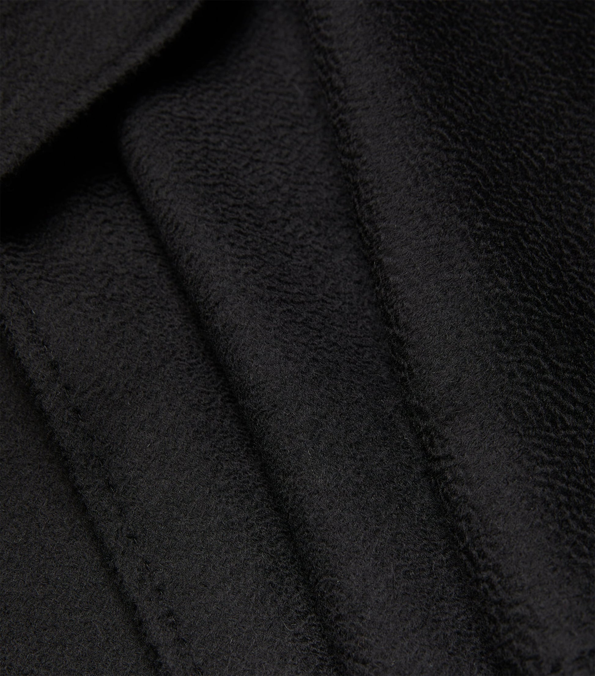 Max Mara Black Cashmere Ludmilla Wrap Coat