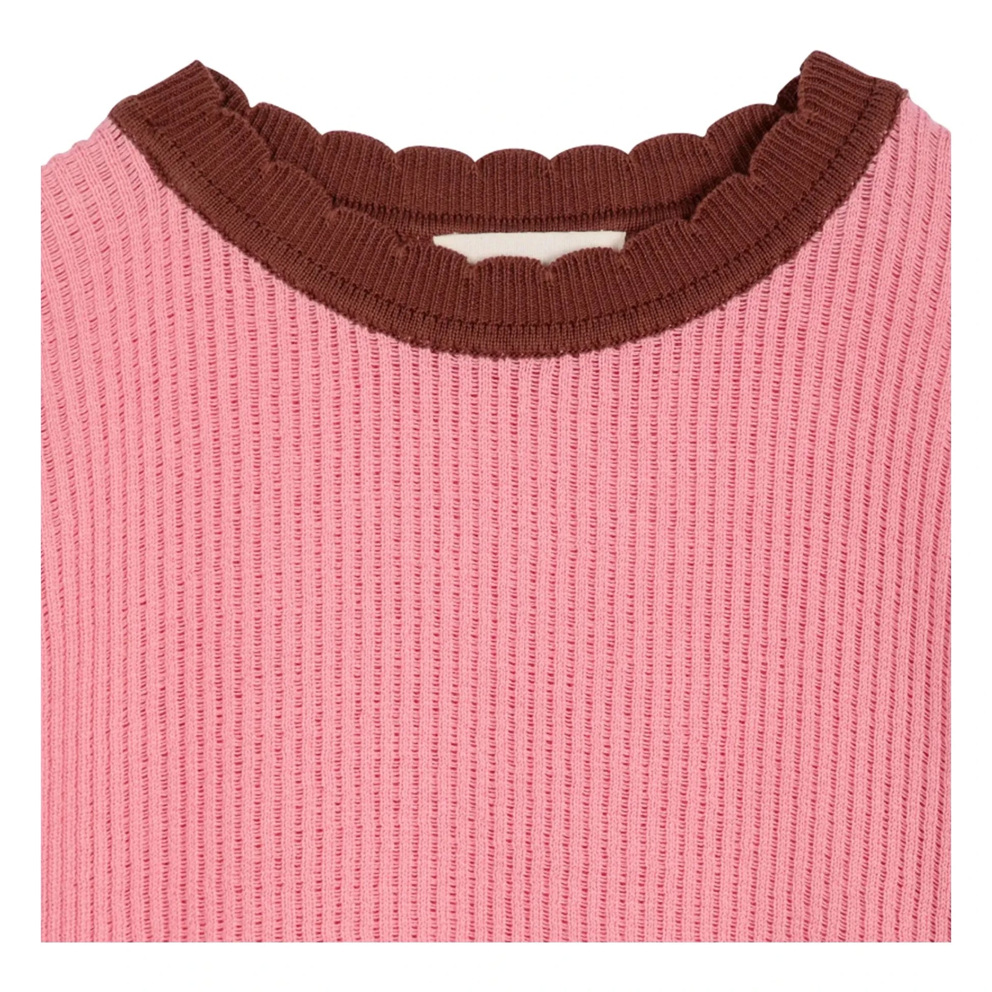 Bobo Choses - Organic cotton openwork sweater | Pink