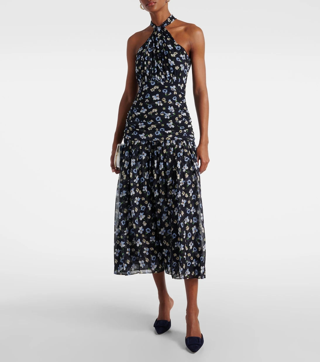 Veronica Beard - Brock halterneck silk midi dress