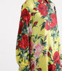 Dolce & Gabbana Multi Silk Floral Maxi Tunic Dress