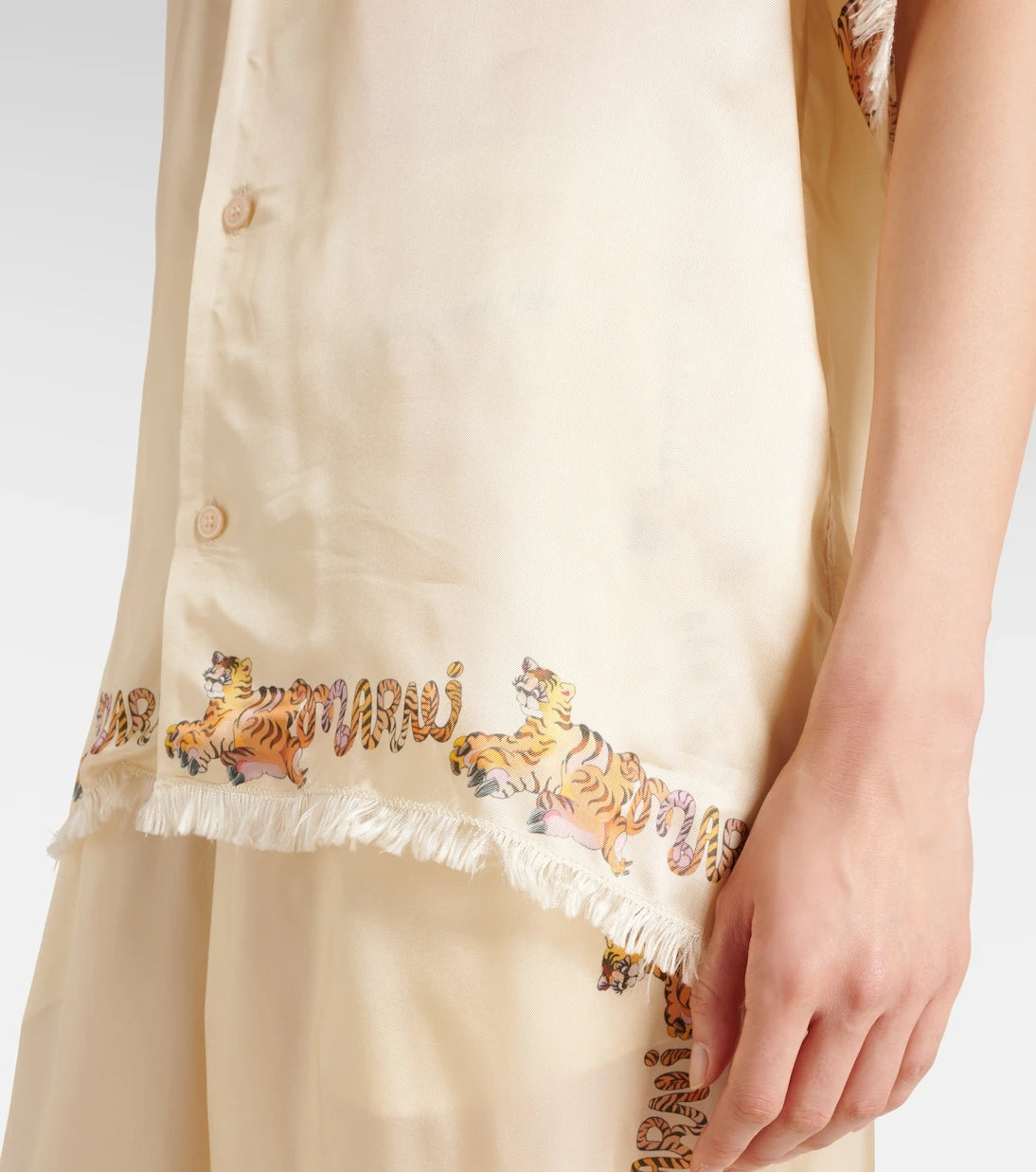 Marni - Printed satin shirt