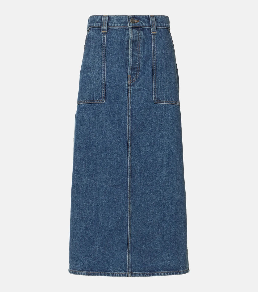 Khaite - Genevieve denim maxi skirt