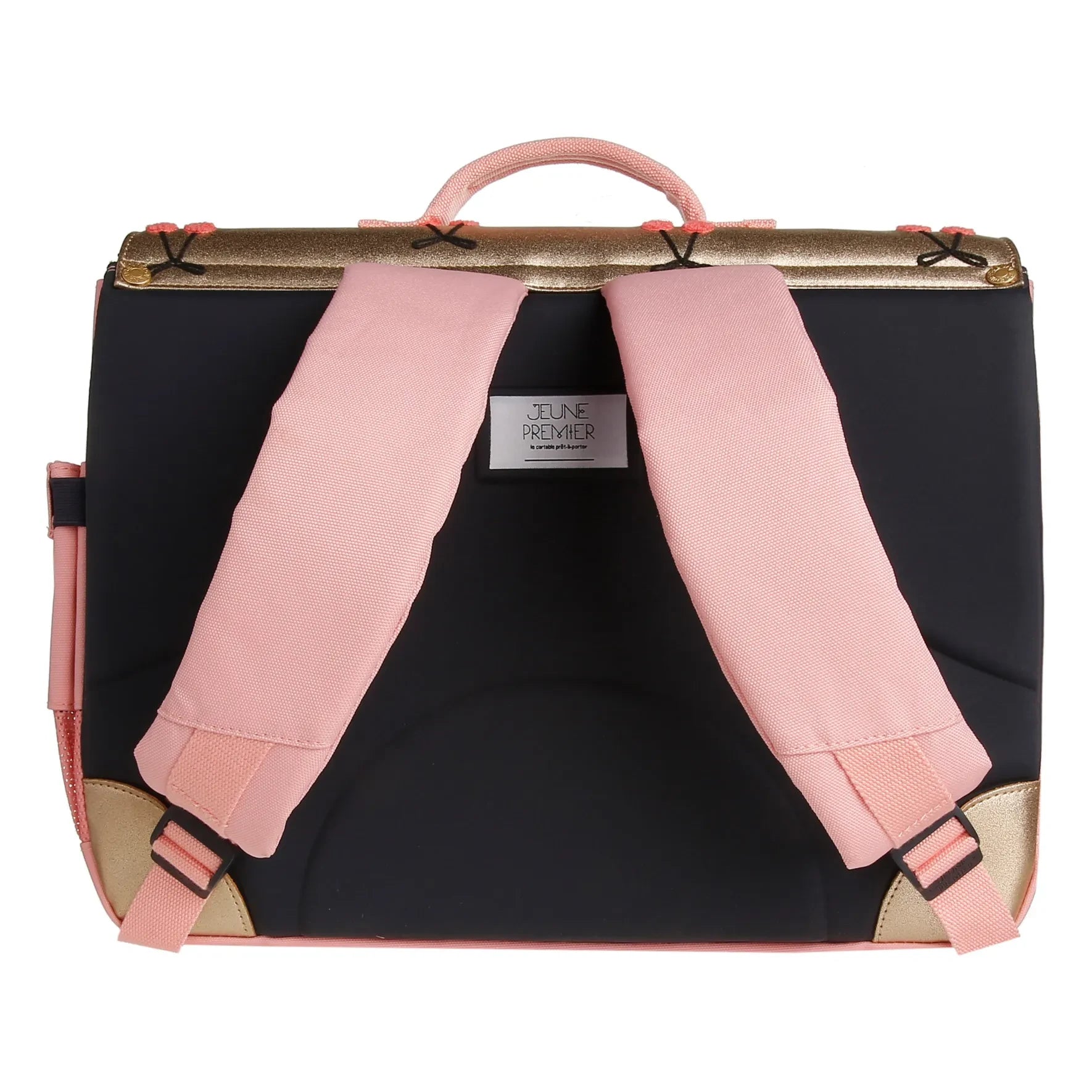 Jeune Premier - Midi Cherry Pompom School Bag | Gold