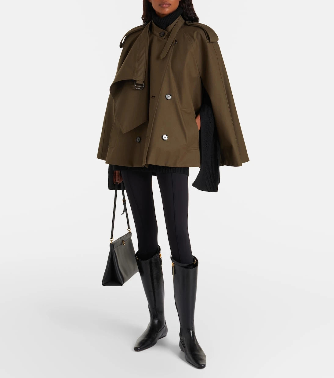 Tory Burch - Twisted leather knee-high boots