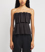 House Of Dagmar Brown Sculpted Tube Top