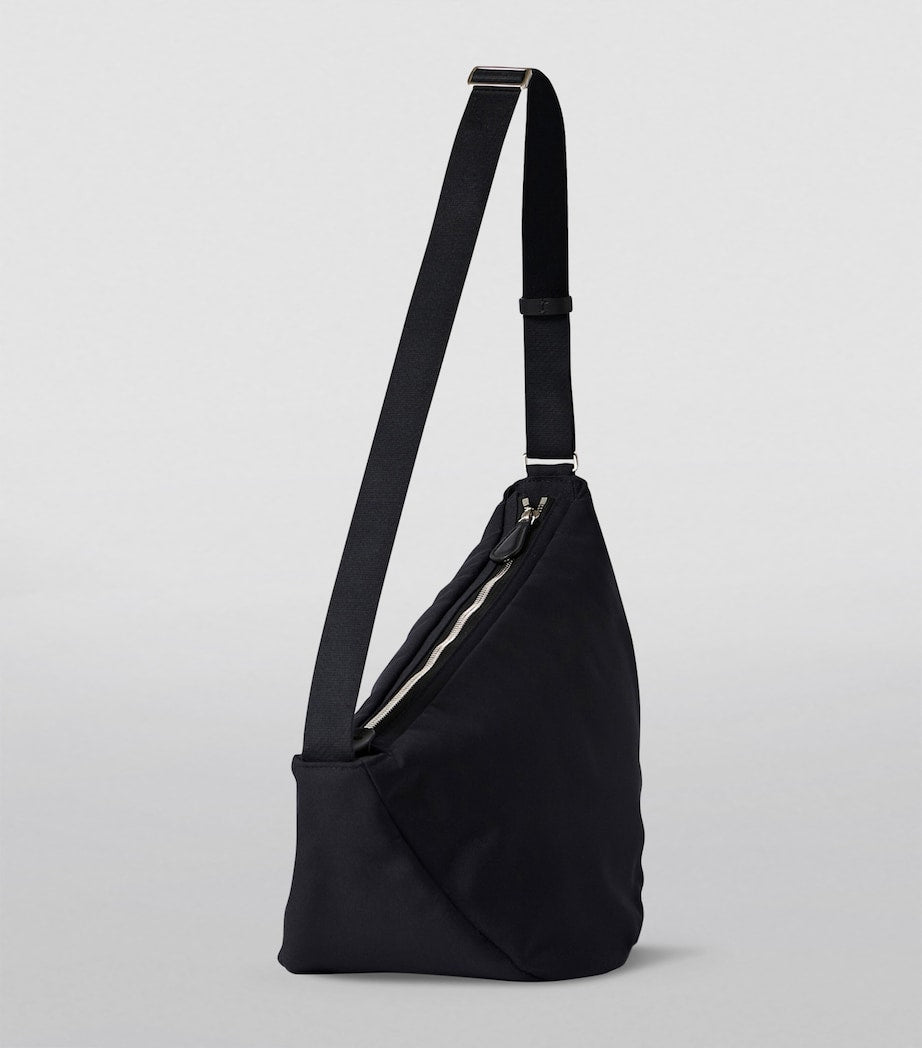 The Row Black Slouchy Banana Two Cross-Body Bag