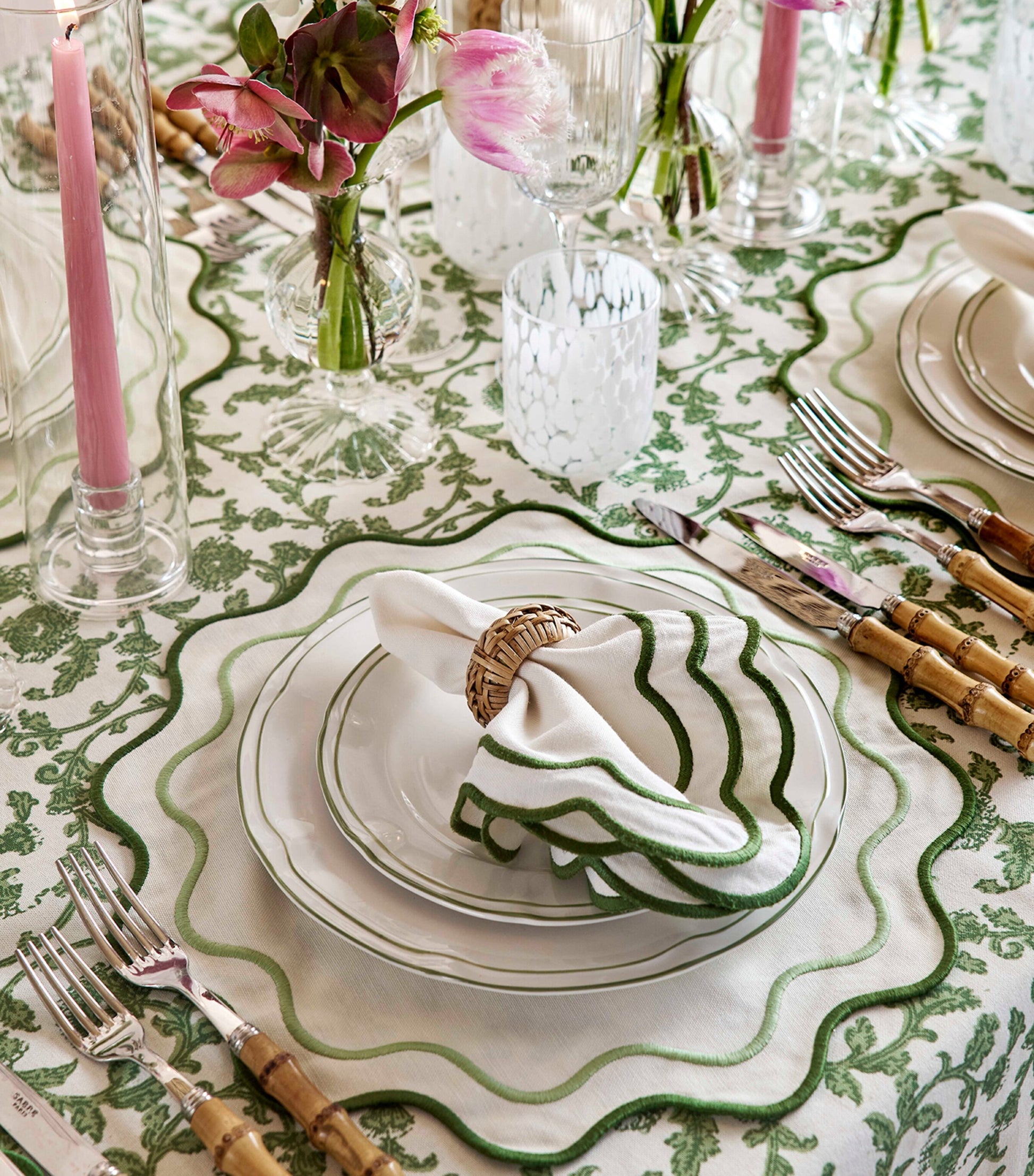 Maison Margaux Set of 4 White Dappled Tumblers (10cm)