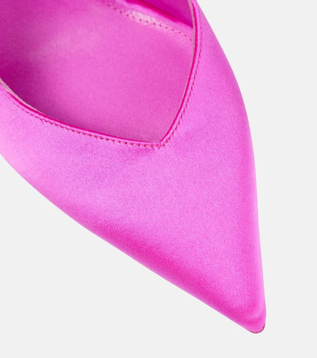 The Attico - Venus embellished satin pumps