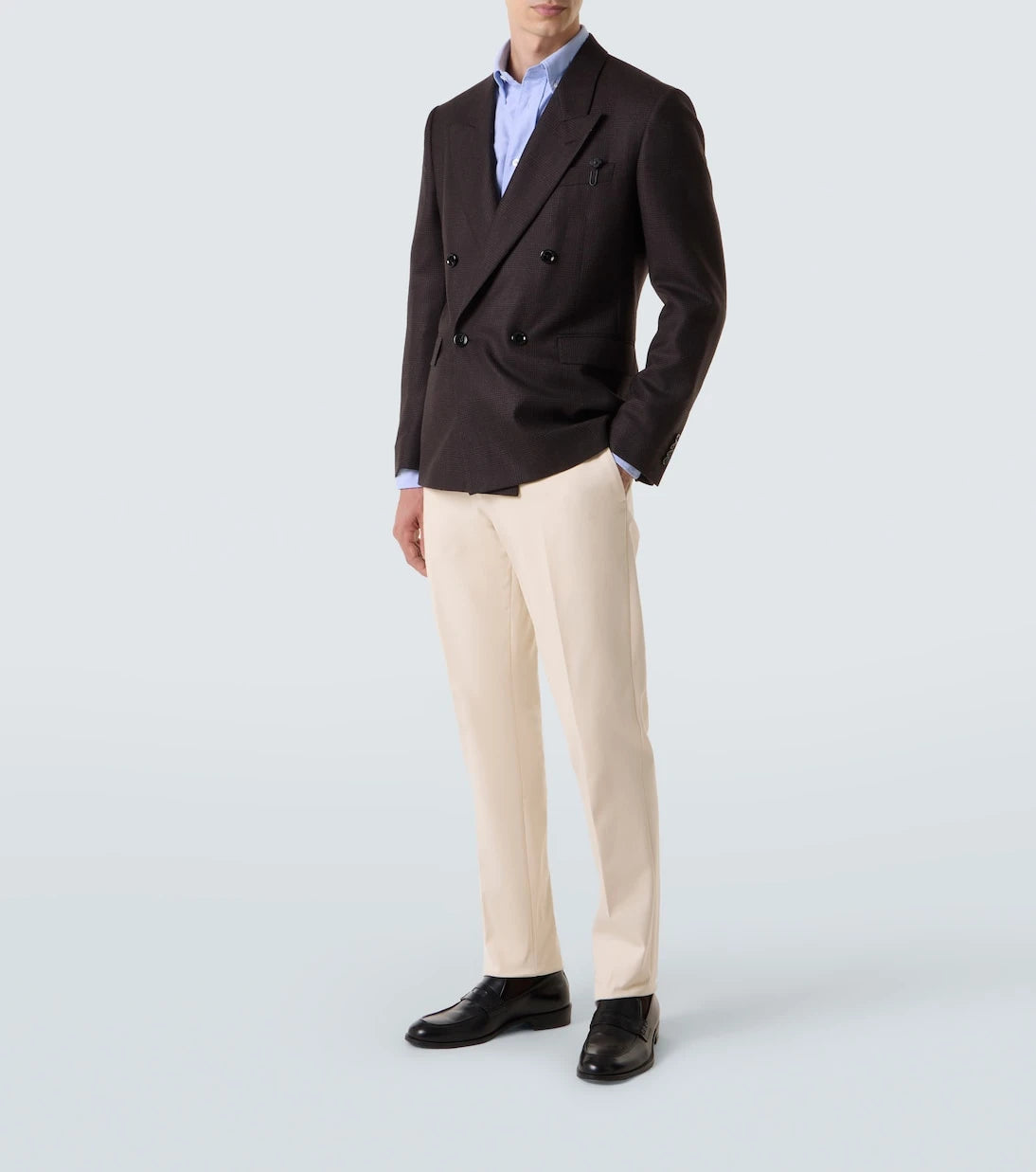Lardini - بنطلون مستقيم من مزيج القطن