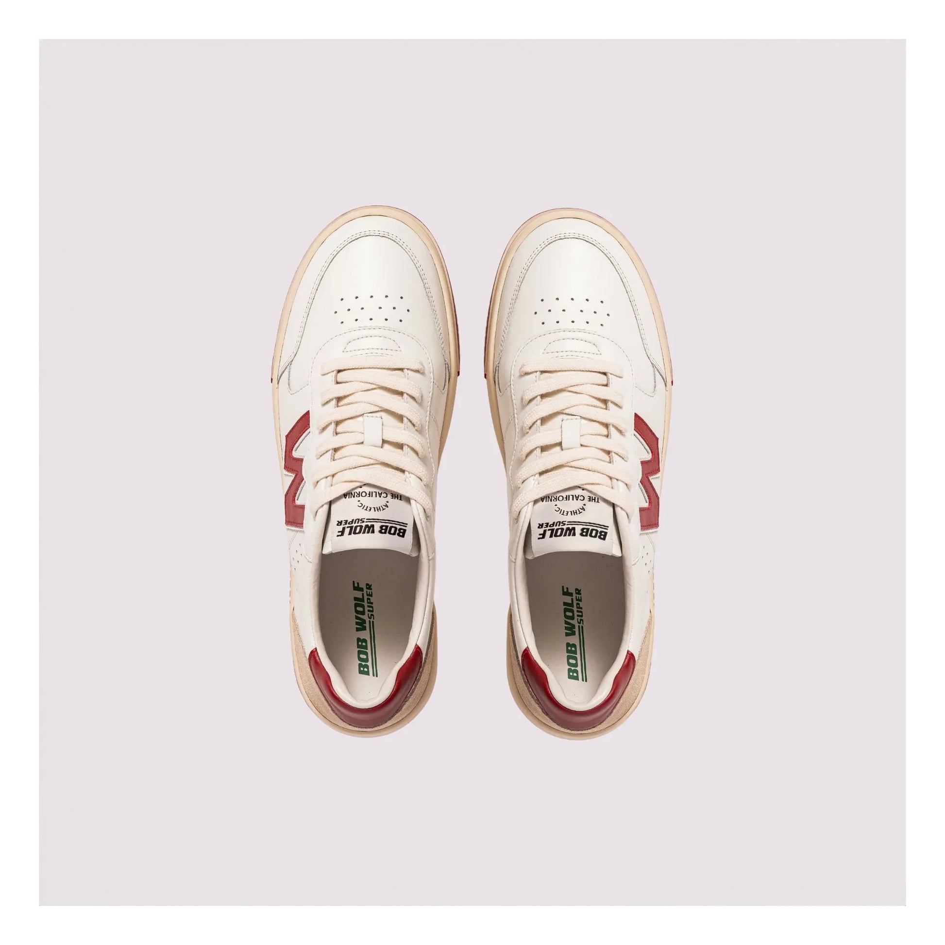 Bob Wolf - Legacy Leather and Suede Sneakers | Red
