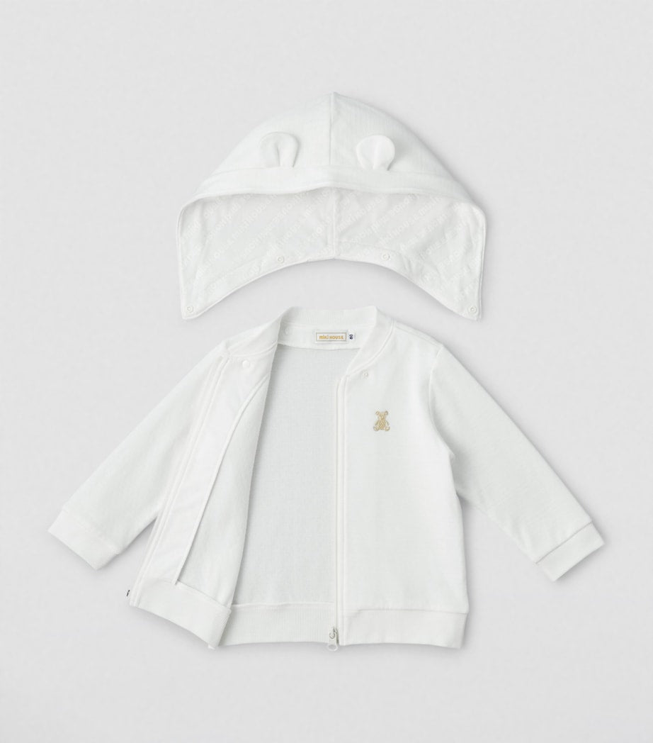 Miki House Cotton Teddy Bear Hoodie (12-36 Months)