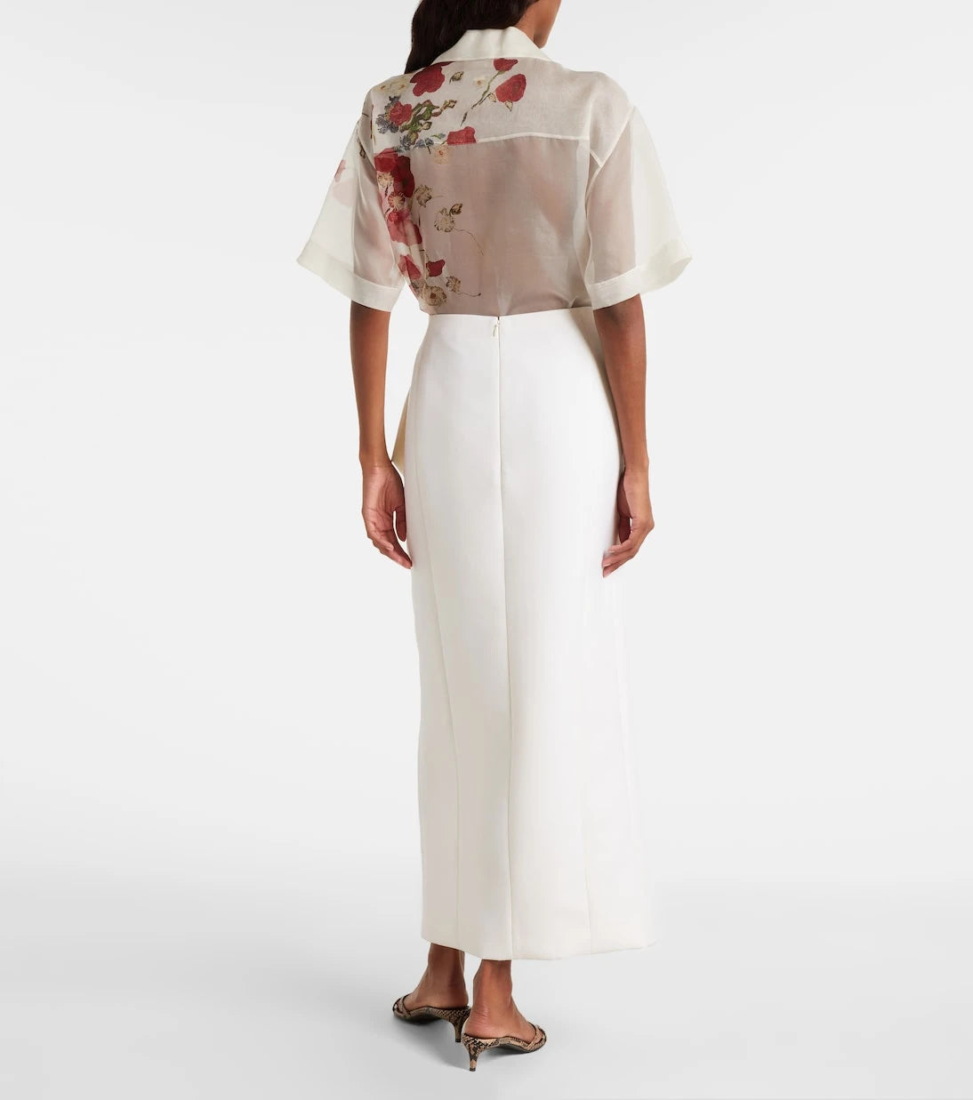 Khaite - Jaia wool midi skirt