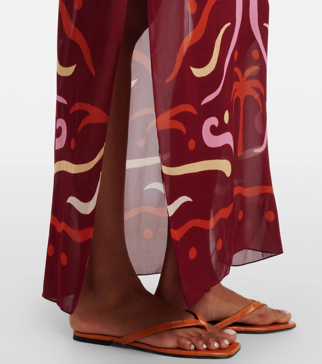 كالا دي لا كروز - فستان أوديل طويل بطبعة