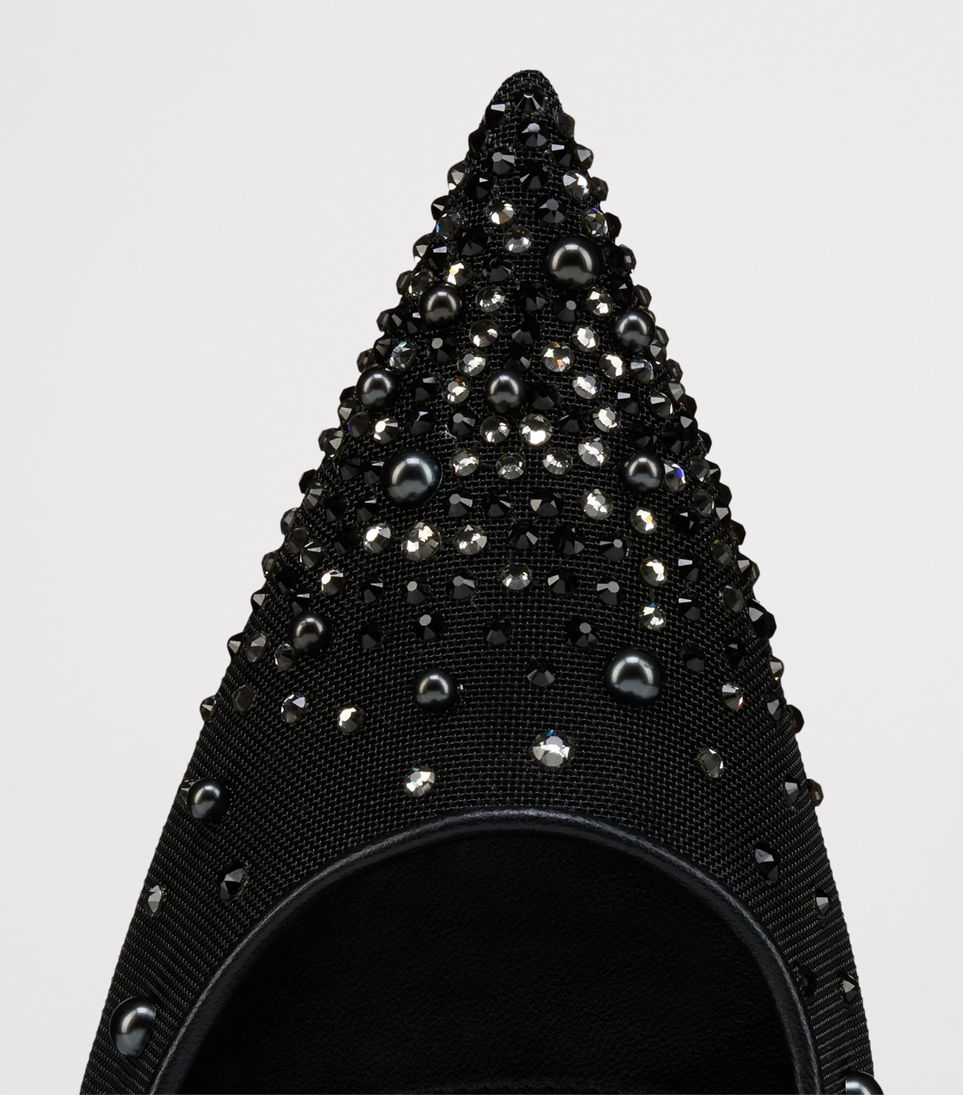 Christian Louboutin Miss Z Leather-Strass Pumps 100