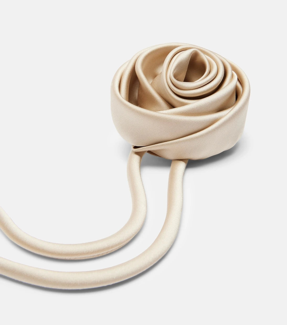 Max Mara - Moschea floral-appliqué satin brooch